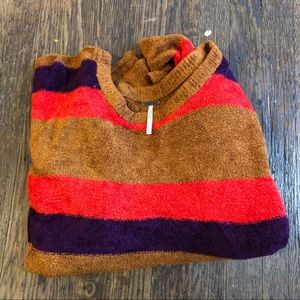 Free people crop over size sweater